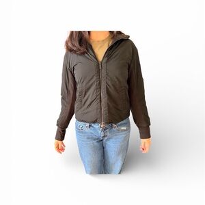 Lululemon athletica reversible black Bomber Jacket